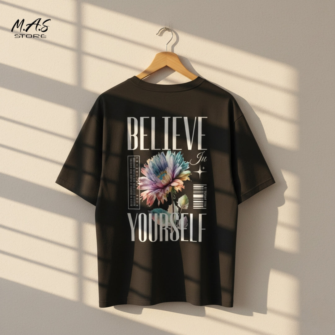 M.A.S. Aura BELIEVE IN YOURSELF Floral Positive statement,self-belief.