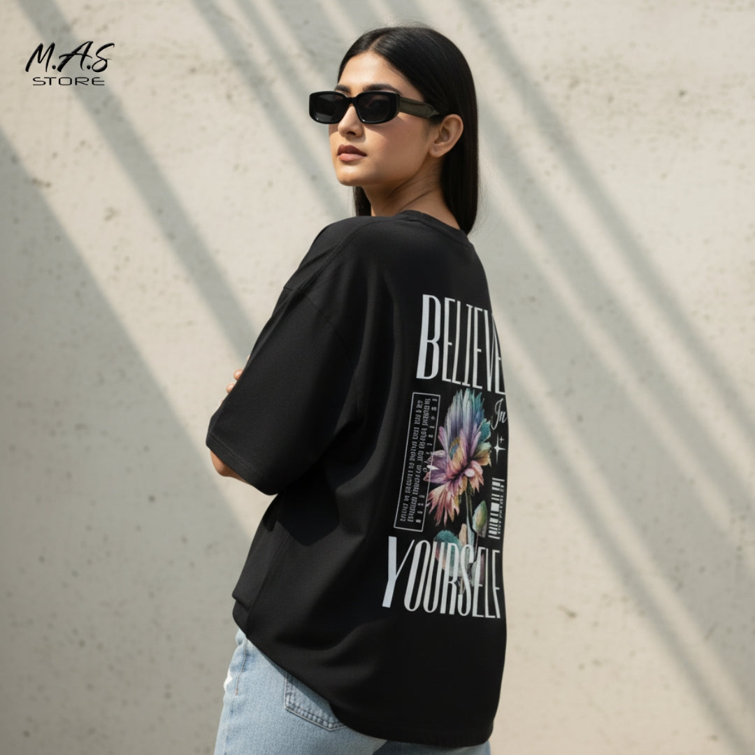 M.A.S. Aura BELIEVE IN YOURSELF Floral Positive statement,self-belief.