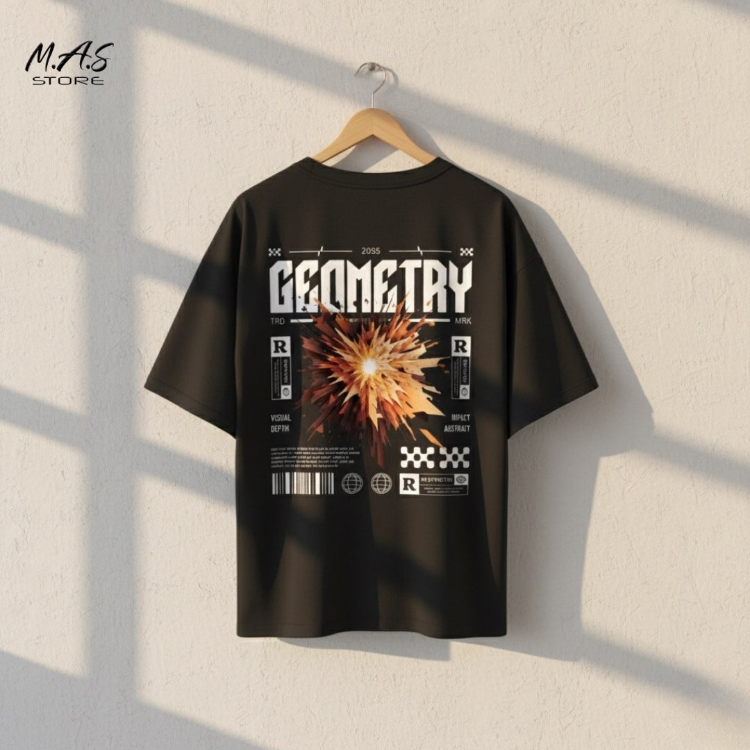 M.A.S. Impact Geometry Drop Shoulder Tee Explosive Abstract