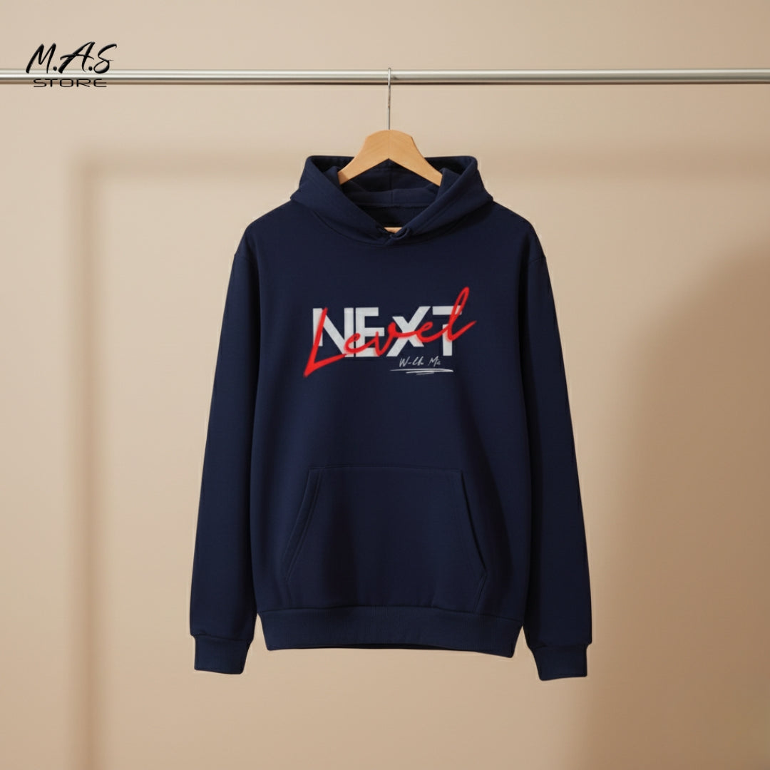 M.A.S NEXTLEVEL With Me Hoodie – Red Script Accent