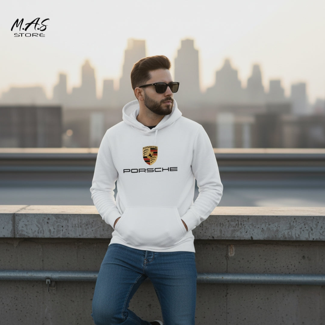 M.A.S. Velocity Porsche Hoodie	Authentic Porsche crest and name