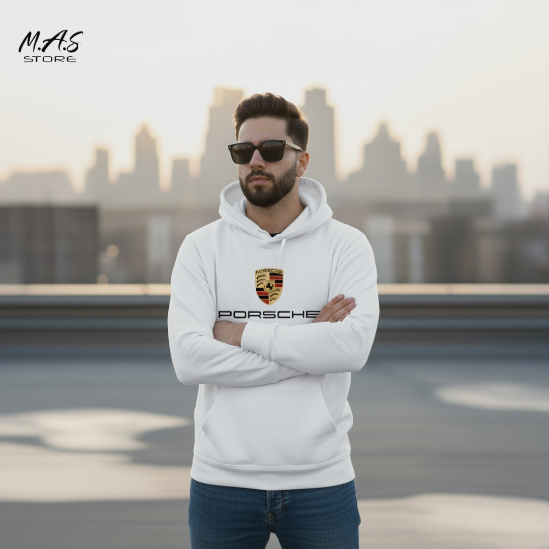 M.A.S. Velocity Porsche Hoodie	Authentic Porsche crest and name