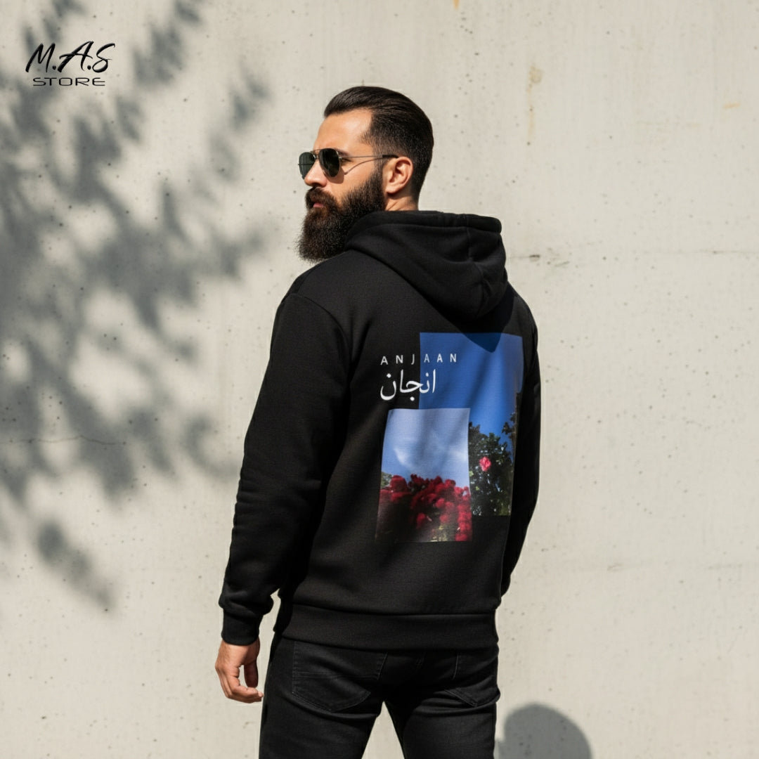 M.A.S. Anjaan Hoodie  Relates to music, rhythm, and hype