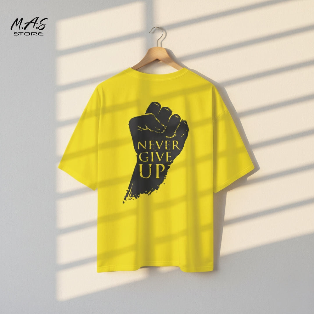 M.A.S Power Up NEVER GIVE UP Motivation / Gym Wear