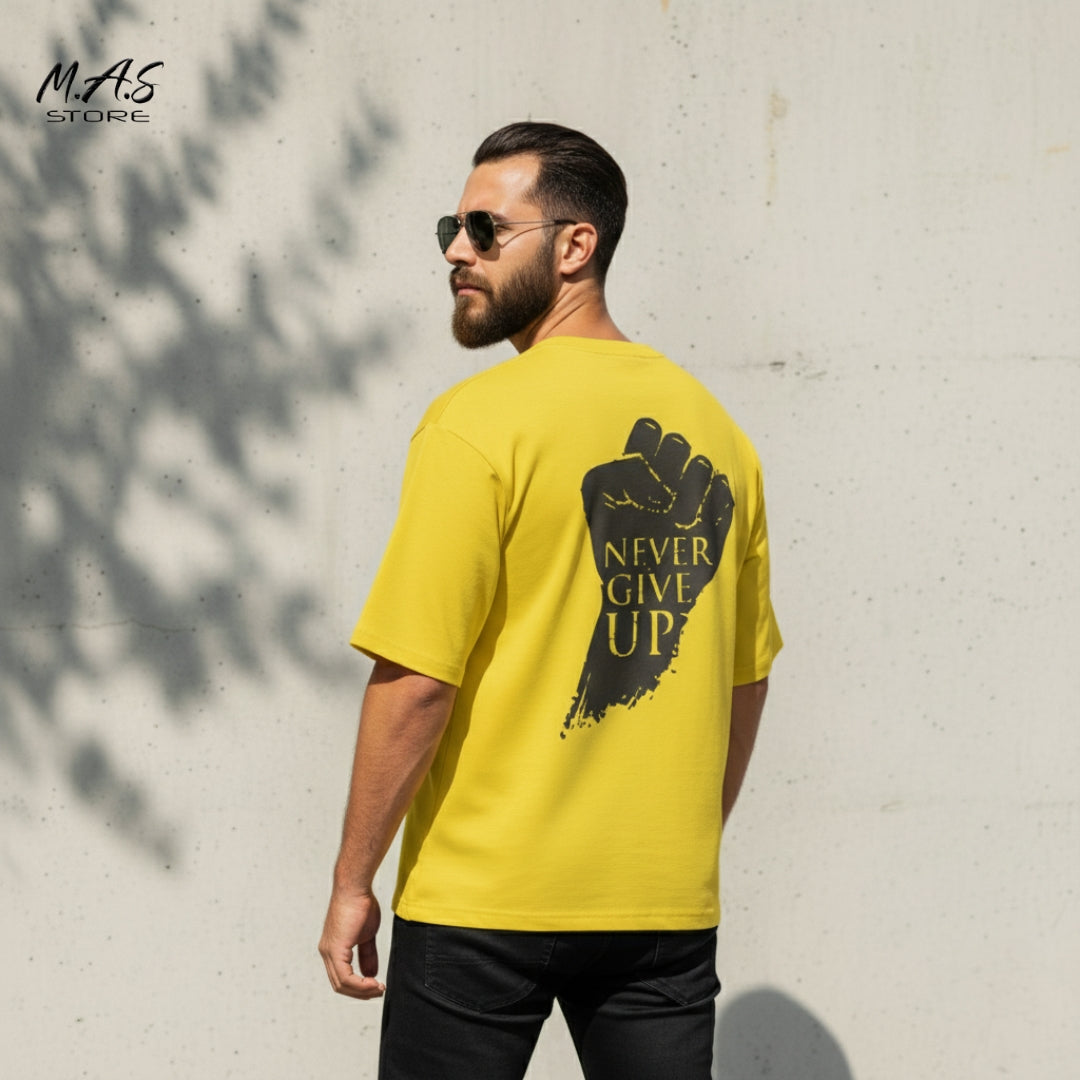 M.A.S Power Up NEVER GIVE UP Motivation / Gym Wear