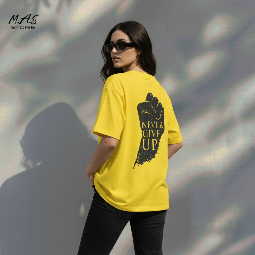 M.A.S Power Up NEVER GIVE UP Motivation / Gym Wear
