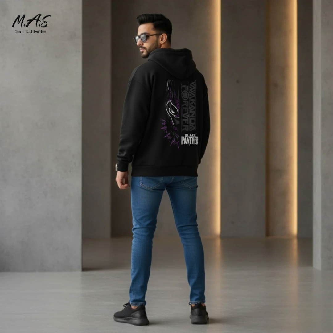 M.A.S Black Panther Wakanda Forever Hoodie – Premium Streetwear Edition
